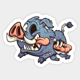 Zombie boar Sticker